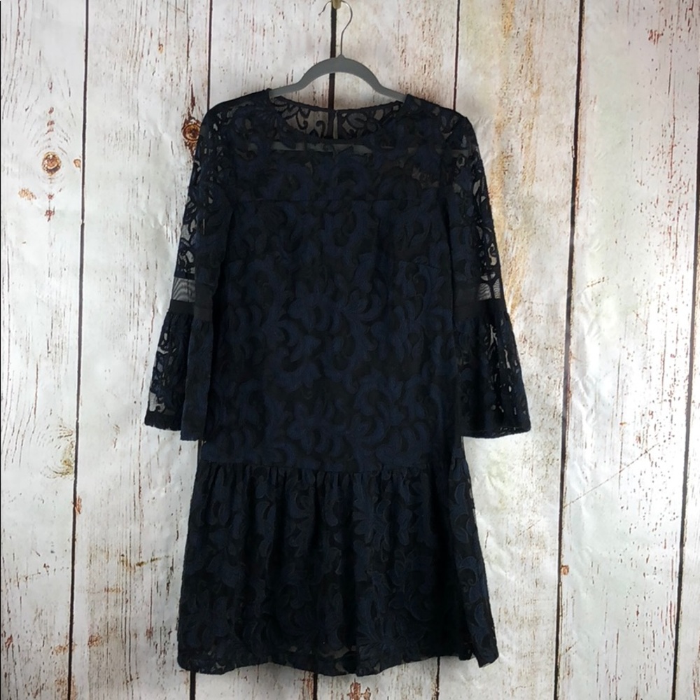 Donna Morgan black and blue embroidered dress - Picture 2 of 7